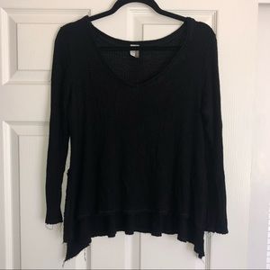 Black Waffle Long Sleeve